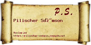 Pilischer Sámson névjegykártya
